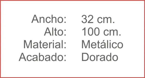 POSTE Separador Catenaria Dorado Bola - Imagen 2