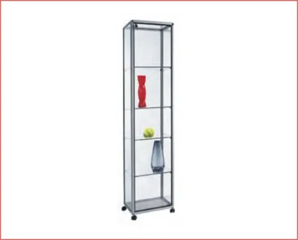 VITRINA Gris Cristal 4 estantes